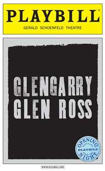 Glengarry Glen Ross Limited Edition Official Opening Night Playbill 
